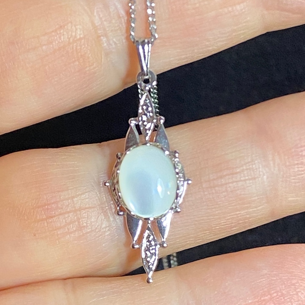 Vintage Silver St. GCC Chain Pendant Necklace